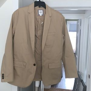 Gap Men’s Classic Stretch Blazer Iconic Khaki Size M